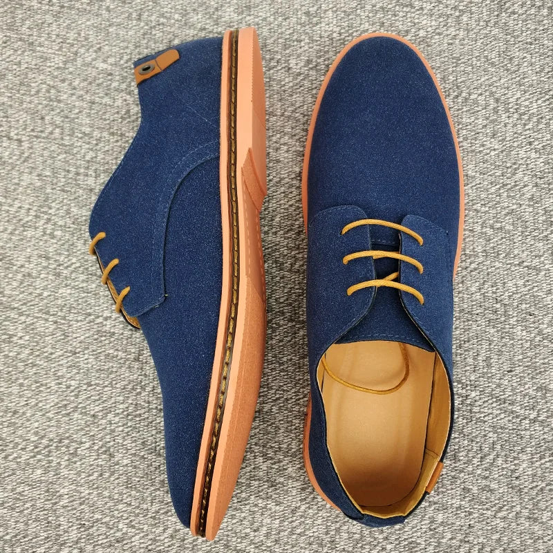 Elegante Herren-Oxford-Schuhe aus Wildleder – Atmungsaktiv & Bequem
