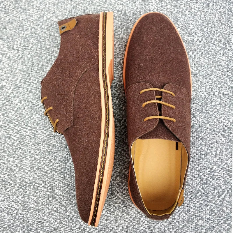 Elegante Herren-Oxford-Schuhe aus Wildleder – Atmungsaktiv & Bequem