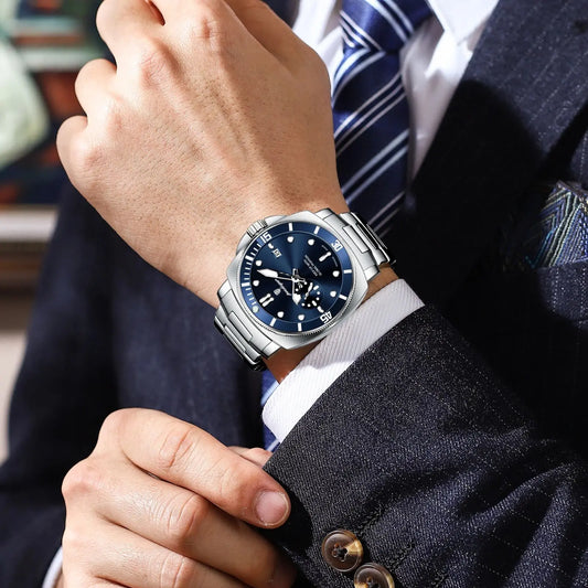 POEDAGAR Luxuriöse Herren-Sportuhr – Elegante Quarzuhr
