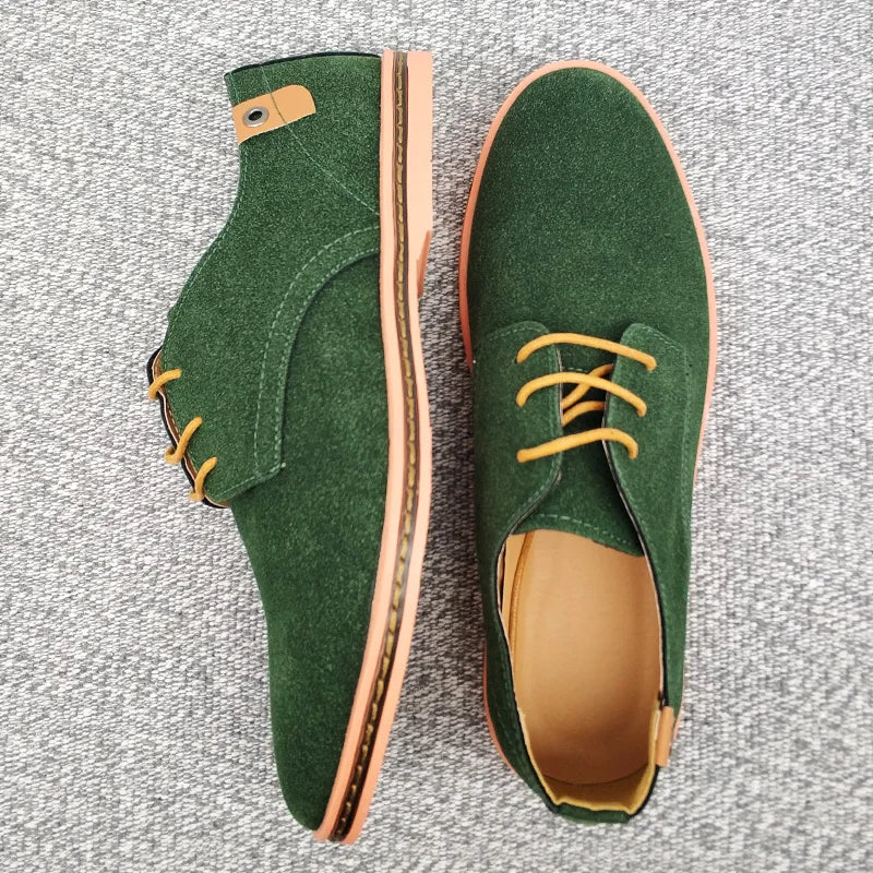 Elegante Herren-Oxford-Schuhe aus Wildleder – Atmungsaktiv & Bequem