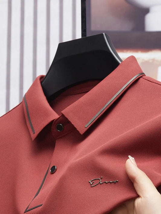 Business-Poloshirt für Herren – Weit geschnittenes Sommer-Shirt
