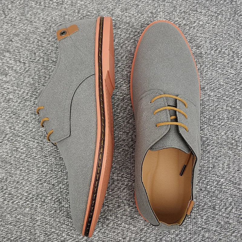 Elegante Herren-Oxford-Schuhe aus Wildleder – Atmungsaktiv & Bequem