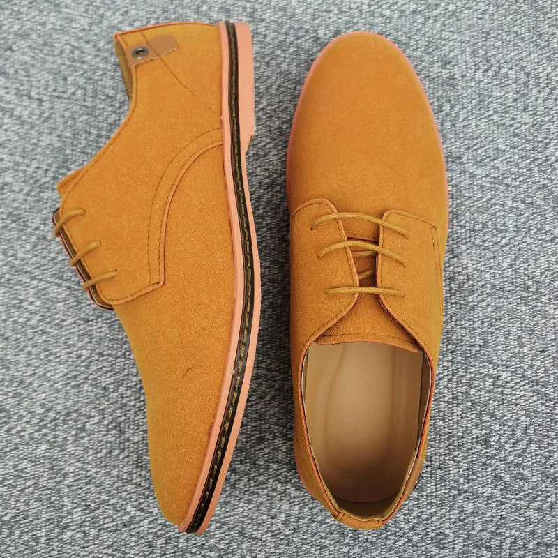 Elegante Herren-Oxford-Schuhe aus Wildleder – Atmungsaktiv & Bequem