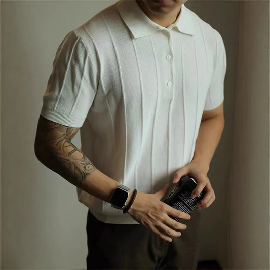 Herren Poloshirt Slim Fit – Atmungsaktiv & Elegant für Sommer & Business